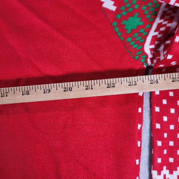 Homer Simpson Ugly Christmas Sweater NWOT Mens Large Crew Neck Red Green White - Picture 6 of 8